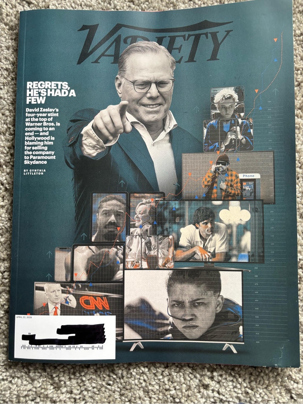 Variety Magazine Apr 22,2026-David Zaslav Warner Bros